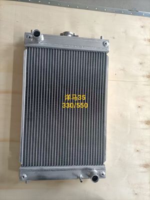 Тепловыделение радиатора экскаватора Yanmar 35 среднее алюминиевое хорошее
