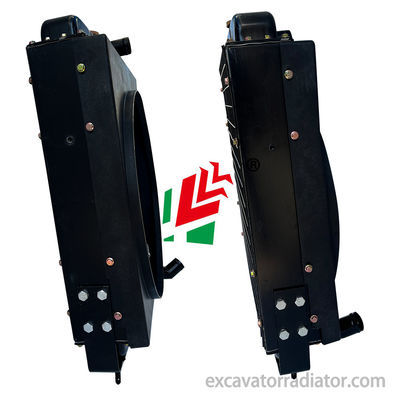 Weichai K4100 38 Правый угол DF Тяжелое инженерное оборудование Радиатор Алюминиевое ядро Автомобильные детали